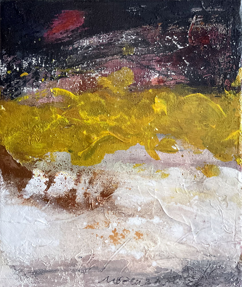 Jörg Miszewski, Malerei auf Leinwand - Blutmond