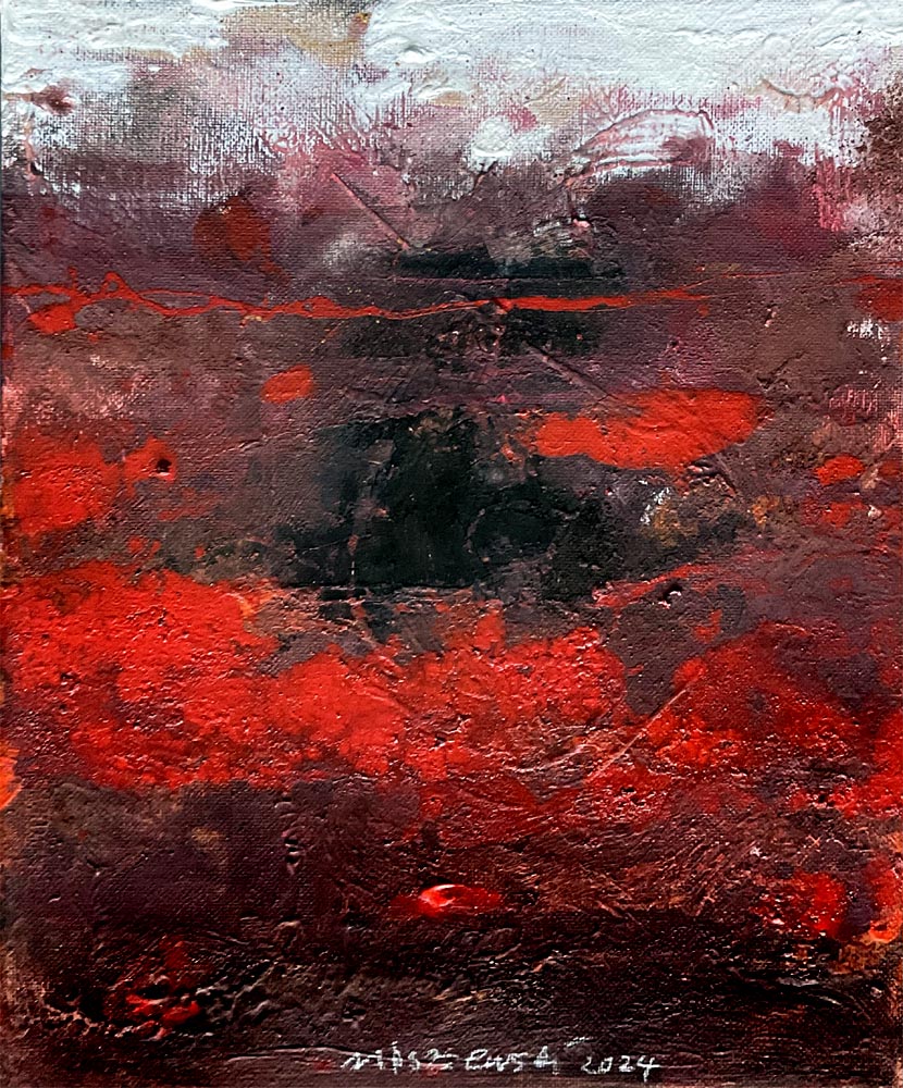 Jörg Miszewski, Malerei auf Leinwand - Rotland