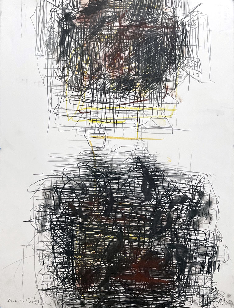 Jörg Miszewski, Zeichnungen auf Papier - Graphit und Pastell