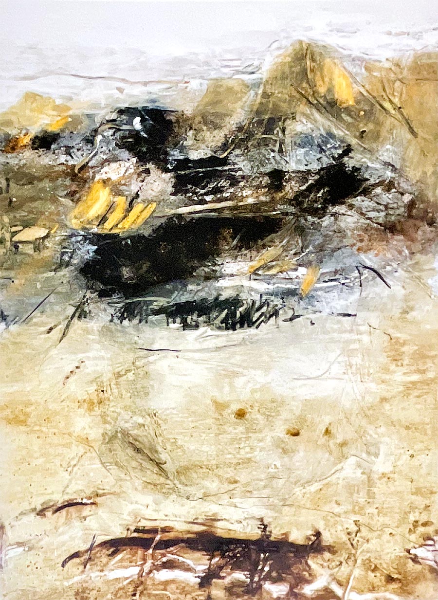 J&ouml;rg Miszewski - Malerei auf Leinwand / Landschaft o.T. Blau
