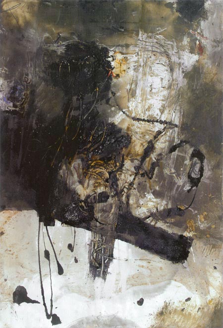 J&ouml;rg Miszewski - Malerei auf Leinwand / Landschaft o.T. Blau