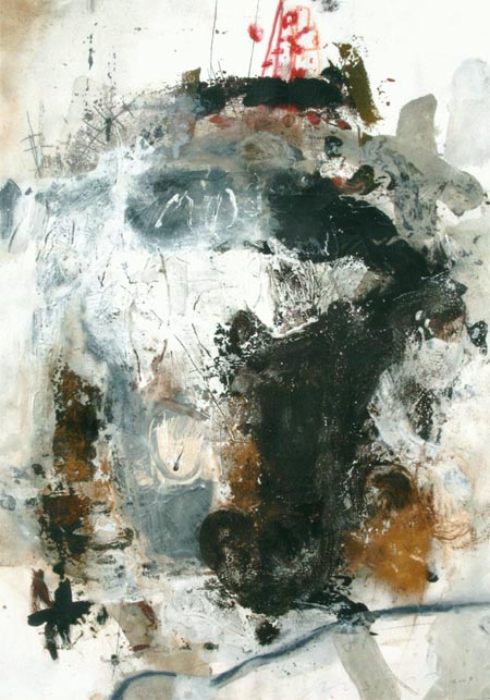 J&ouml;rg Miszewski - Malerei auf Leinwand / Landschaft o.T. Blau