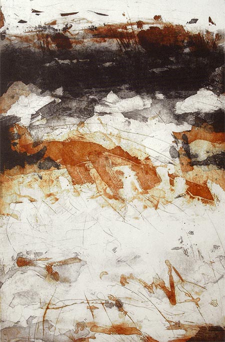 J&ouml;rg Miszewski - Druckgrafik / Feldlinien - Landschaft