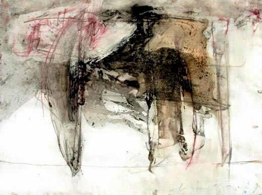 J&ouml;rg Miszewski Malerei auf Papier - &nbsp;Afrikanisches Detail II