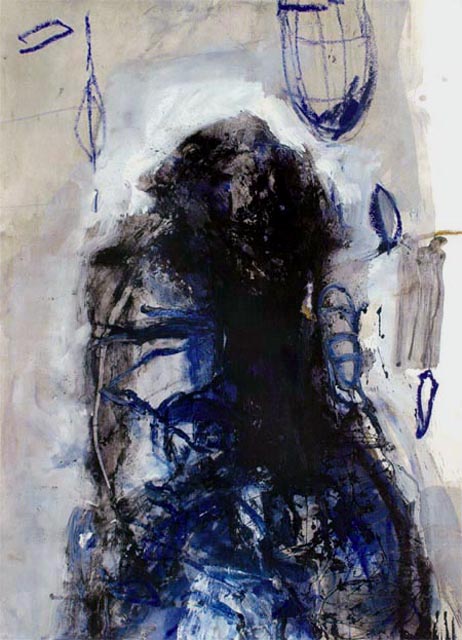 J&ouml;rg Miszewski Malerei auf Papier - Bildnis Dorian G.
